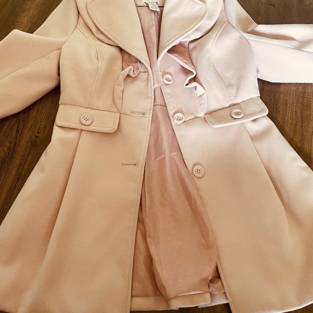 candies women’s light pink Dress Peacoat